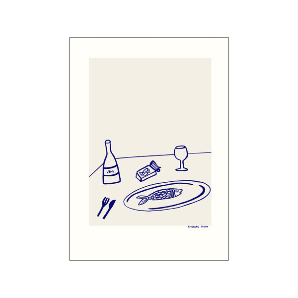 Wine & Fish — Art print by Engberg Studio from Poster & Frame