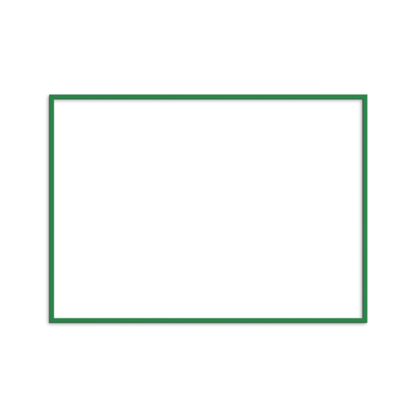 Green Wood Frame — Custom Sizes B2C Poster & Frame