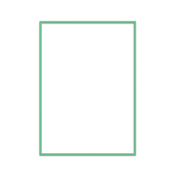 Mint Wood Frame — Custom Sizes B2C Poster & Frame