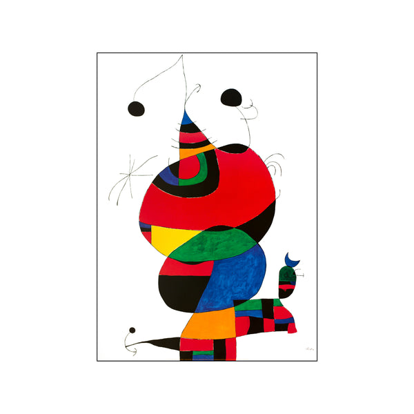 Woman, Bird, Star (Homage to Pablo Picasso) — Art print by Joan Miro from Poster & Frame
