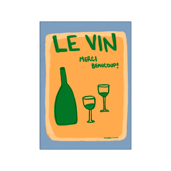 Le Vin, Merci! — Art print by Engberg Studio from Poster & Frame