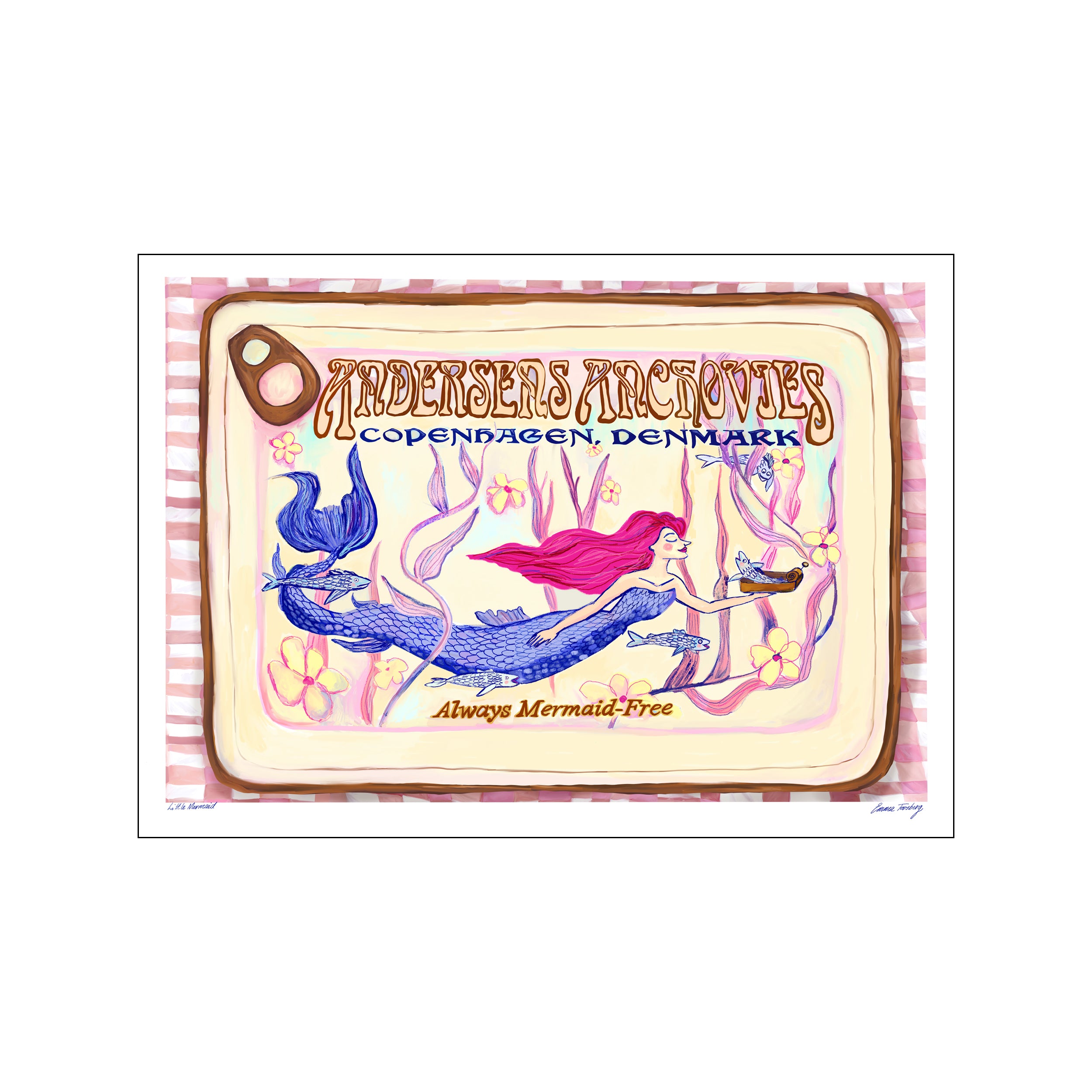 Den lille havfrue – Poster \u0026 Frame Art Group, image size:2500x2500