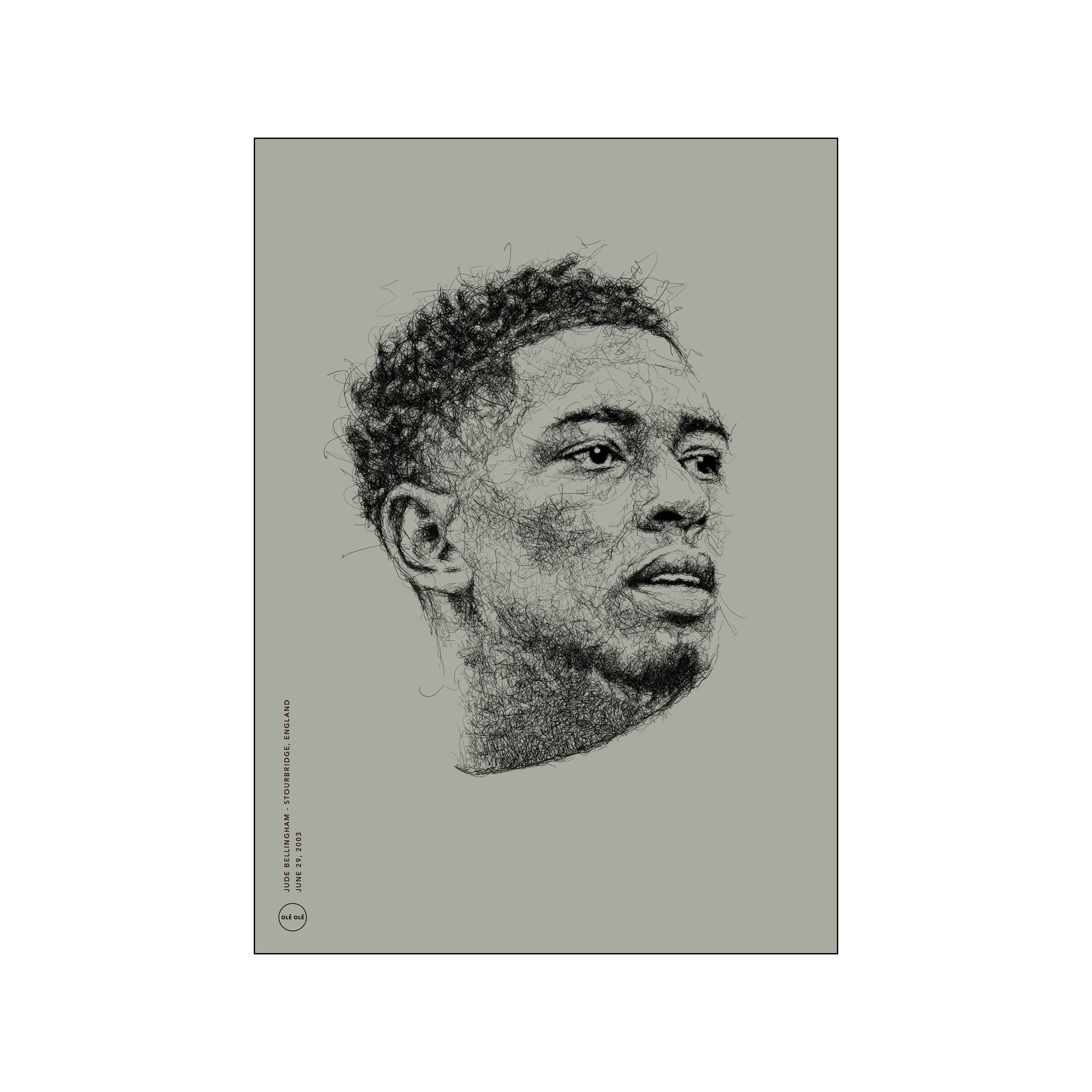 Jude Bellingham Beige Poster Frame Art Group jude-bellingham-beige-poster-frame-art-group
