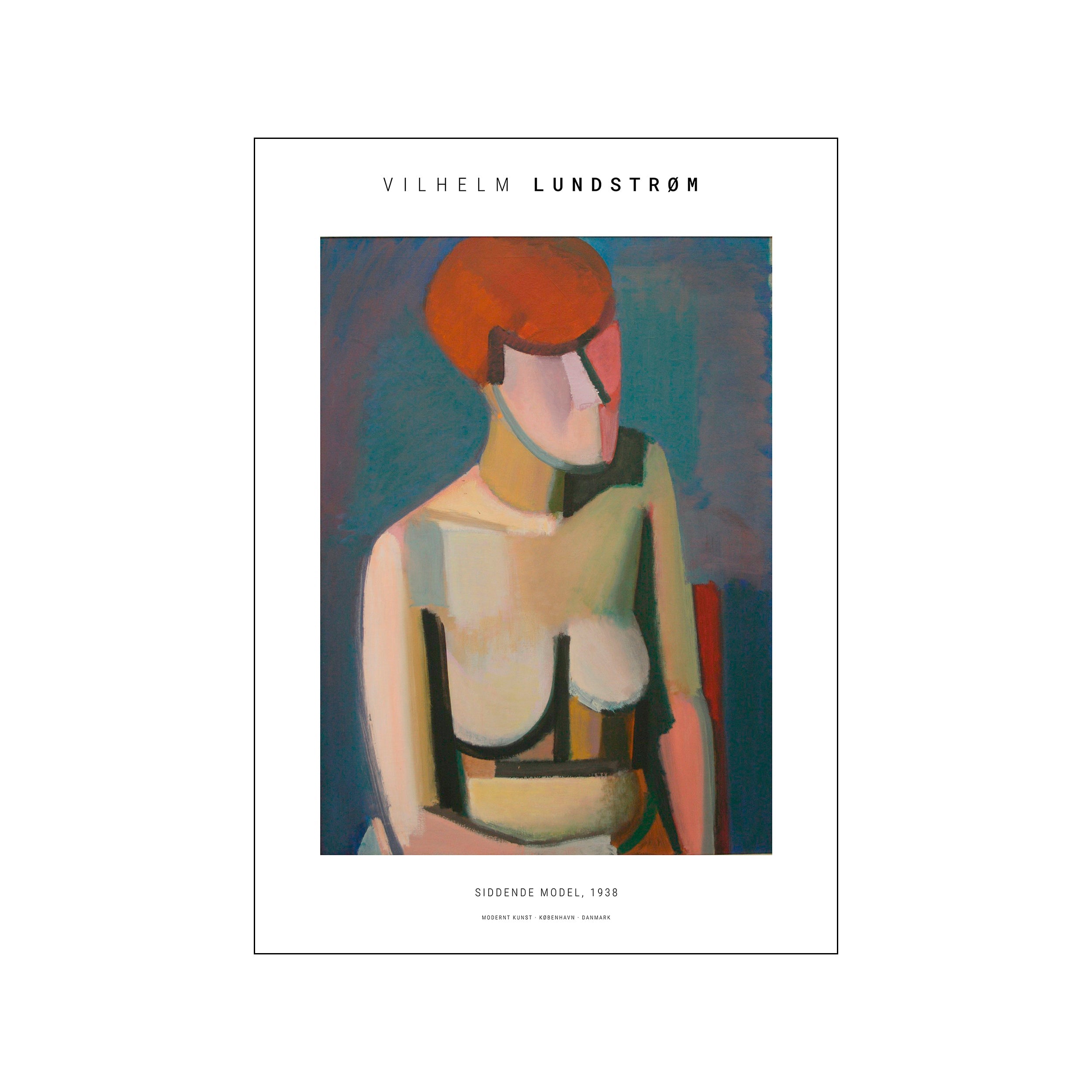 Vilhelm Lundstrøm - Siddende model 1938 – Poster & Frame Art Group