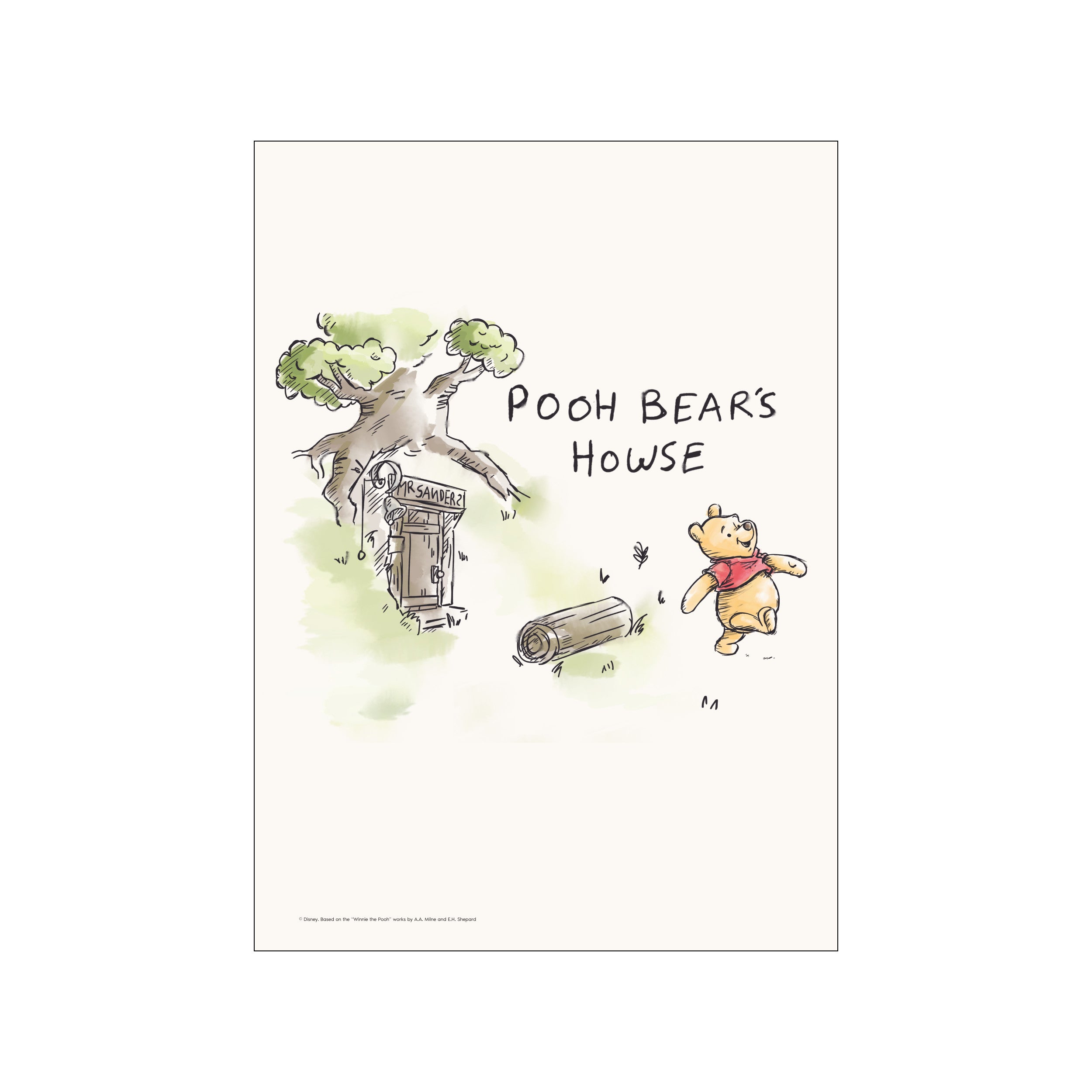 Winnie the Pooh Leaving Home – Poster & Frame Art Group