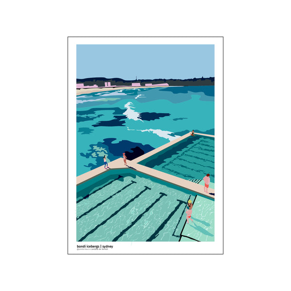 Bondi Icebergs — Art print by posterHaus from Poster & Frame