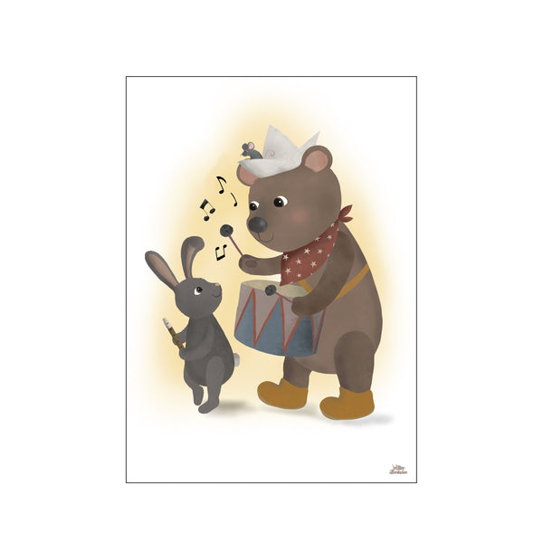 Teddy Band — Art print by Willero Illustrations from Poster & Frame