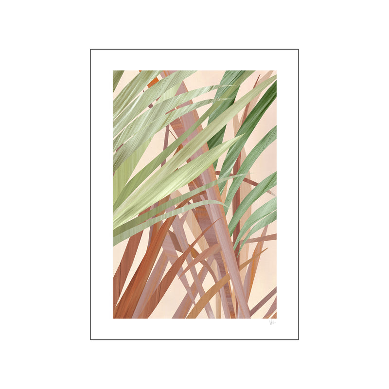 Abstract Warm Leaf — Art print by Violets Print House from Poster & Frame