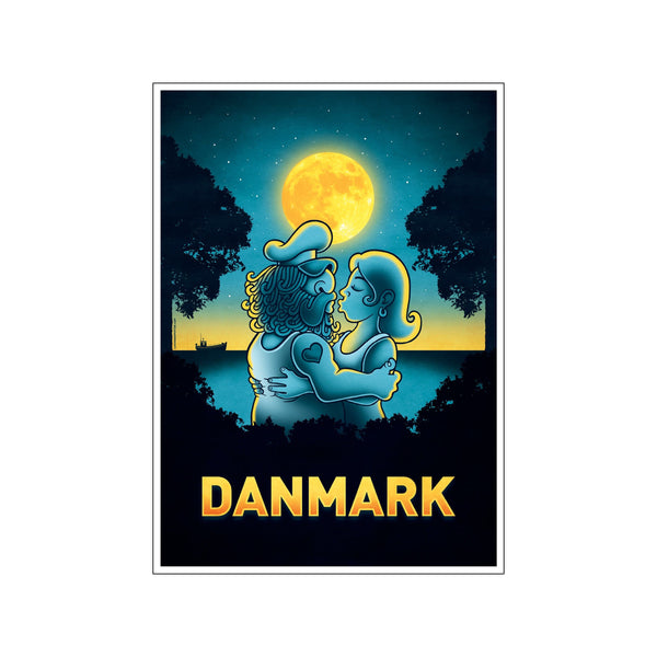 Danmark Summerlove — Art print by Copenhagen Poster from Poster & Frame