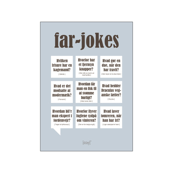 Skim Afstem Diskutere Far-jokes — Grå – B2C | Poster & Frame