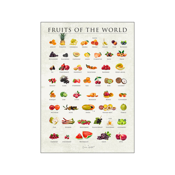 Fruits of the world — Art print by Simon Holst from Poster & Frame