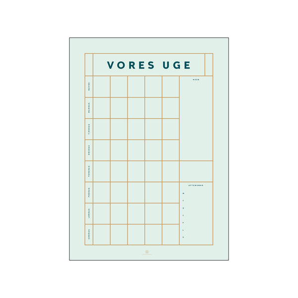 Kragh Vores Uge - Green, 5 column — Art print by Poster Family from Poster & Frame