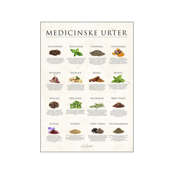 Medicinske Urter, sten — Art print by Simon Holst from Poster & Frame