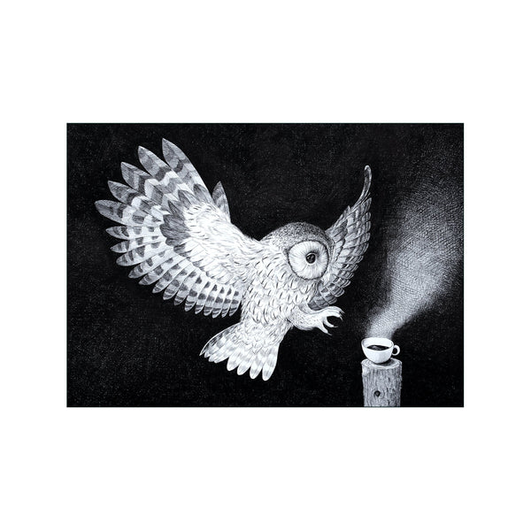 Night Owl — Art print by Morten Løfberg from Poster & Frame