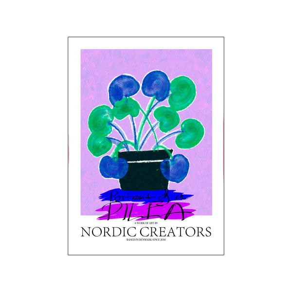 Portrait of a Pilea — Art print by Nordic Creator from Poster & Frame