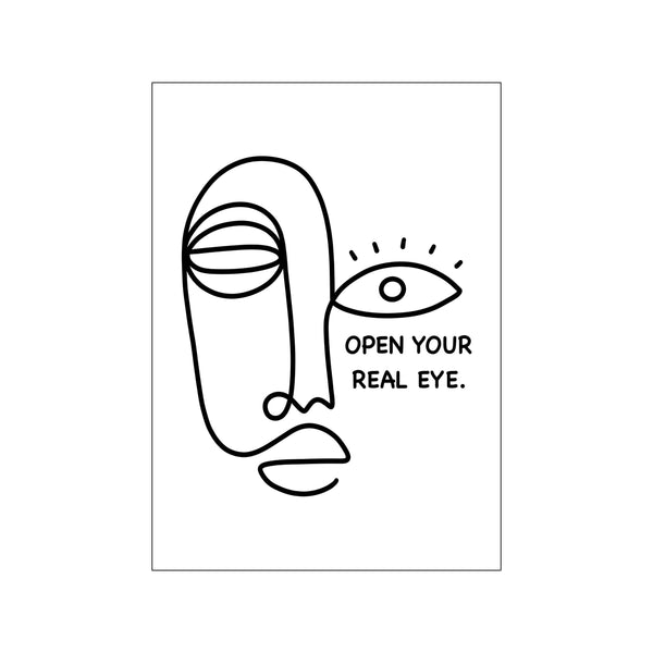 Open your real eye — Art print by Shatha Al Dafai from Poster & Frame