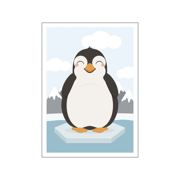 Pingvin på isen — Art print by Stay Cute from Poster & Frame