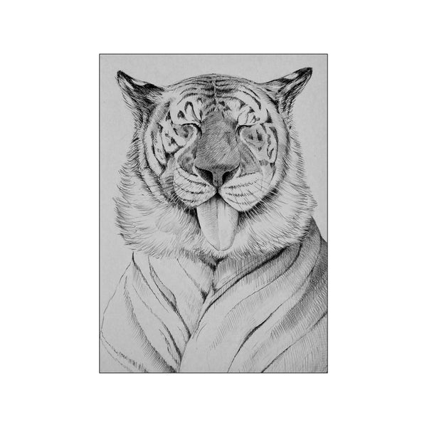 Silly tiger — Art print by Morten Løfberg from Poster & Frame