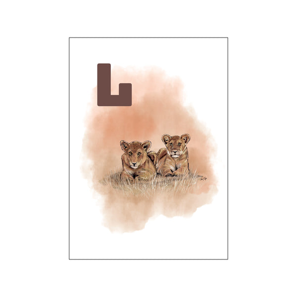 L Sand Løve — Art print by Tinasting from Poster & Frame