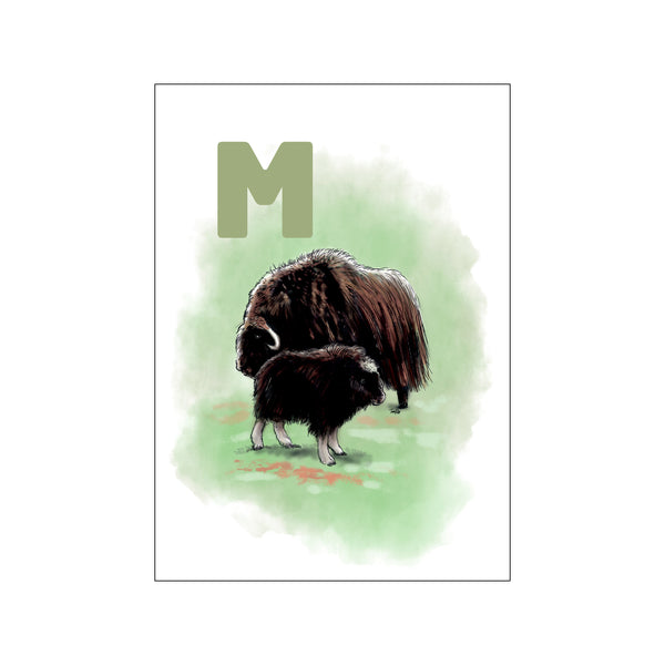 M Green Moskusokse — Art print by Tinasting from Poster & Frame