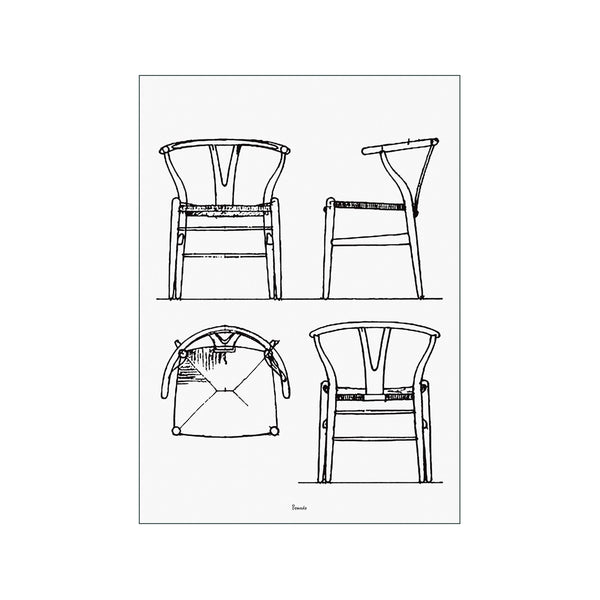 Wegner Chair — Art print by Bomedo from Poster & Frame