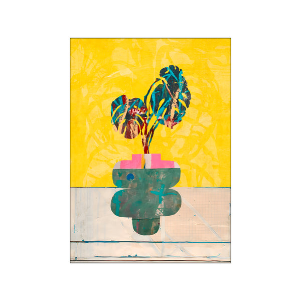 YELLOW MONSTERA PLANT — Art print by Rogério Arruda from Poster & Frame