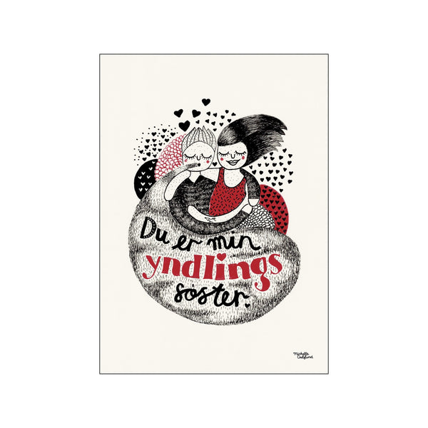Yndlingssøster — Art print by Michelle Carlslund - Kids from Poster & Frame