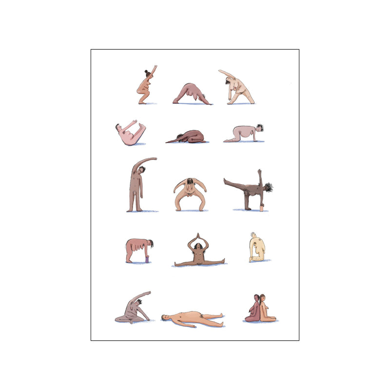 Yoga people — Art print by Yoga Prints from Poster & Frame