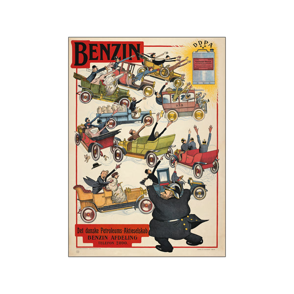 Benzin — Art print by Dansk Plakatkunst from Poster & Frame