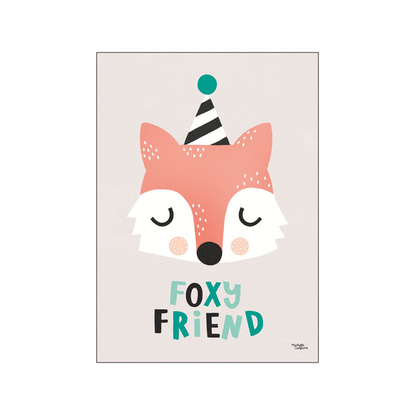 Foxy friend — Art print by Michelle Carlslund - Kids from Poster & Frame