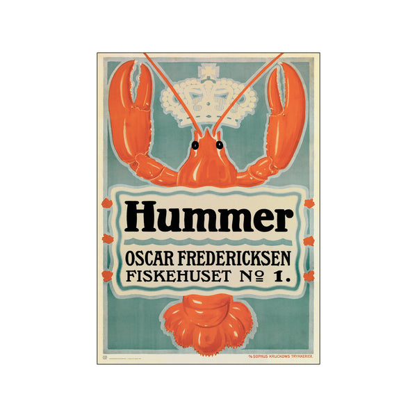 Hummer — Art print by Dansk Plakatkunst from Poster & Frame