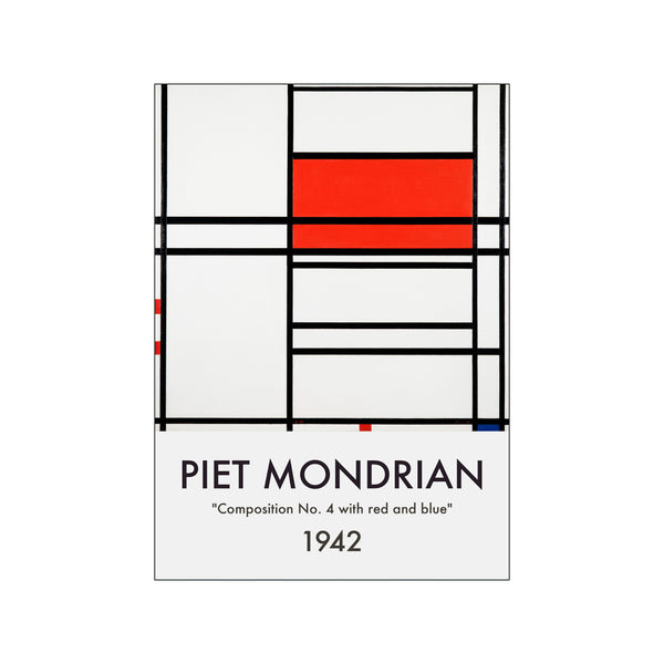Mondrian "Composition No. 4" — Art print by PLAKATfar from Poster & Frame