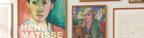 Henri Matisse framed posters displayed on the wall