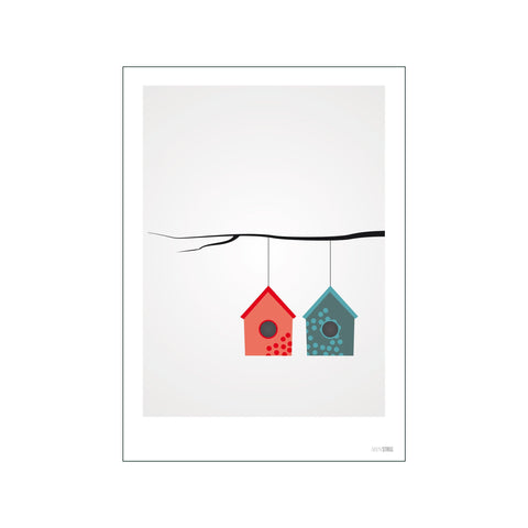 2 Fuglehuse — Art print by Min Streg from Poster & Frame