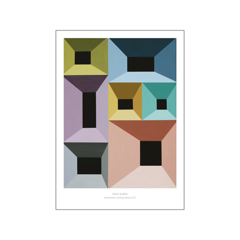 Geometric Composition 211 — Art print by Rikke Bjørn from Poster & Frame