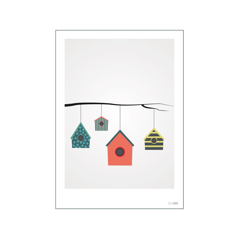 4 Fuglehuse — Art print by Min Streg from Poster & Frame