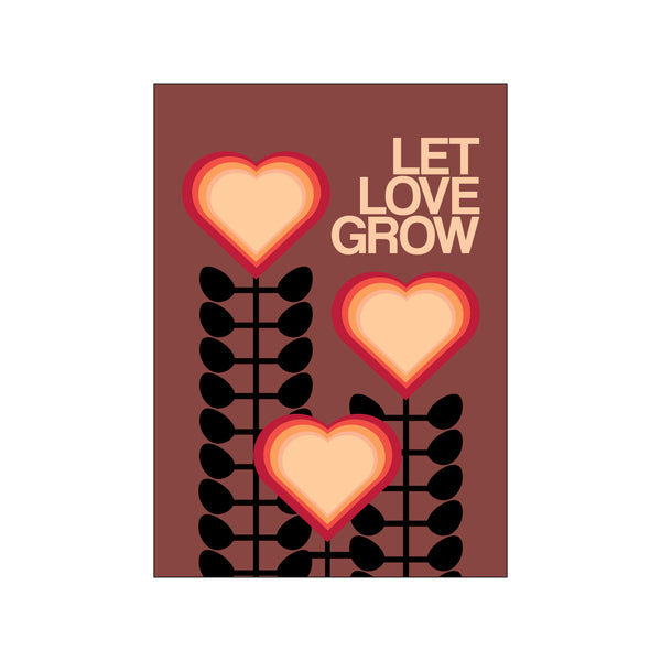 Let Love Grow Brown — Art print by Frances Collet from Poster & Frame