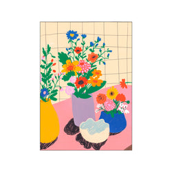 Pink table — Art print by Gigi Rosado from Poster & Frame