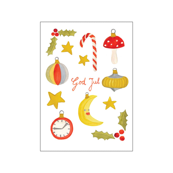 God Jul kort — Art print by Tiny Goods from Poster & Frame