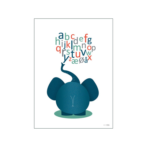 ABC Elefant — Art print by Min Streg from Poster & Frame