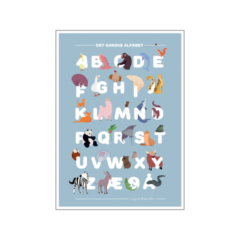 ABC Blaa — Art print by Lippalulle Studio from Poster & Frame