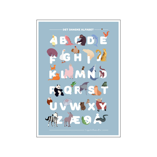 ABC Blaa — Art print by Lippalulle Studio from Poster & Frame