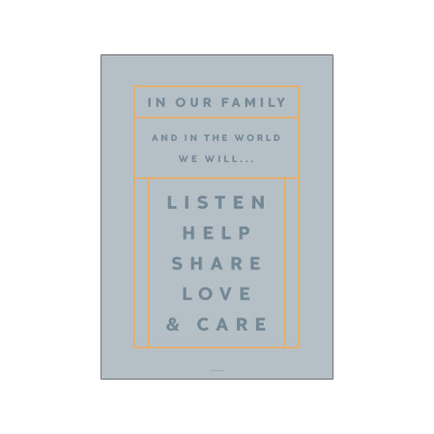 In Our Family #1 — Art print by AM Copenhagen x The Kragh Family from Poster & Frame
