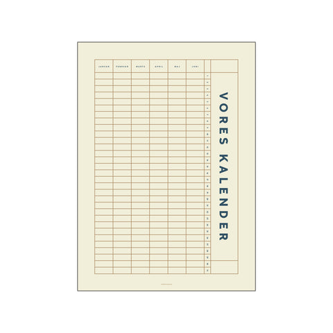 Vores Kalender #1 — Art print by AM Copenhagen x The Kragh Family from Poster & Frame