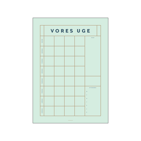 Vores Uge 4 Personer #1 — Art print by AM Copenhagen x The Kragh Family from Poster & Frame