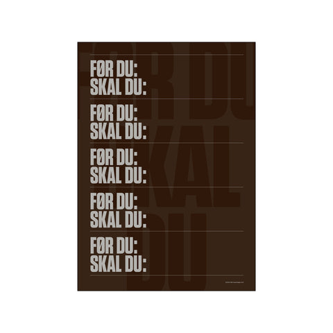 Før du: Skal du — Art print by AM Copenhagen x The Schmidt Family from Poster & Frame