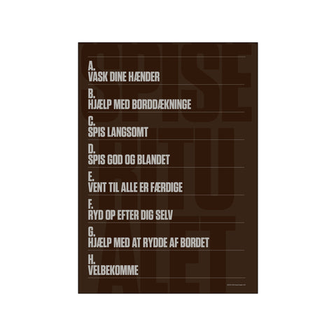 Middagsritualet A-H — Art print by AM Copenhagen x The Schmidt Family from Poster & Frame