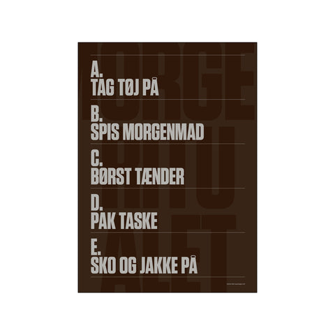 Morgenritualet A-E — Art print by AM Copenhagen x The Schmidt Family from Poster & Frame