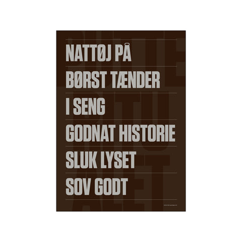 Putteritualet: Nattøj på — Art print by AM Copenhagen x The Schmidt Family from Poster & Frame