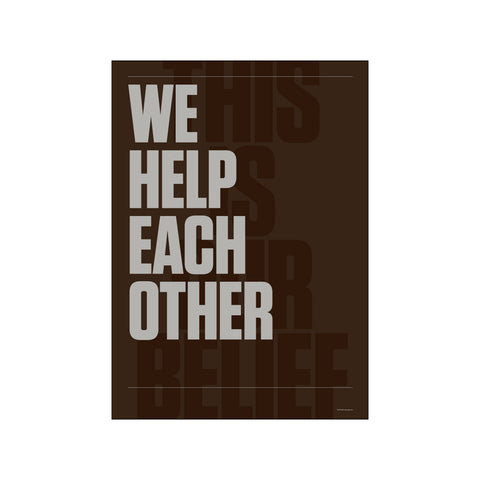 We help each other — Art print by AM Copenhagen x The Schmidt Family from Poster & Frame